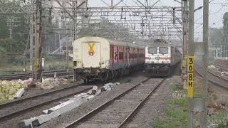11058 Amritsar Mumbai Csmt Pathankot Express Crosses 12173 Ltt Pratapgarh Udyognagri Express At Mlnd