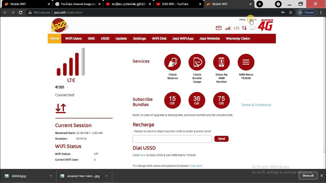 how to login jazz wifi app YouTube