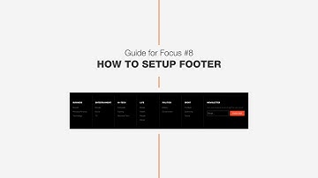 Guide #7: How to set up new Footer - DW Focus WordPress News Theme