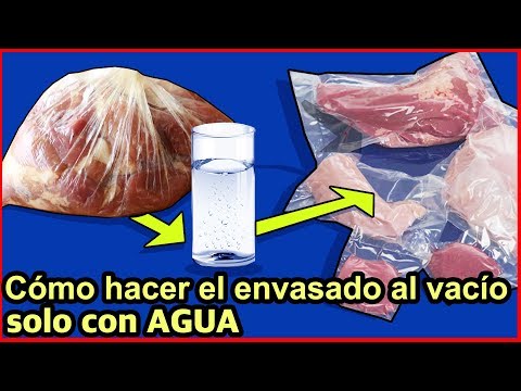 Te enseño Cómo hacer el envasado <strong>al</strong> vacío Con <strong>solo</strong> Agua en tu casa, en 1 minuto
