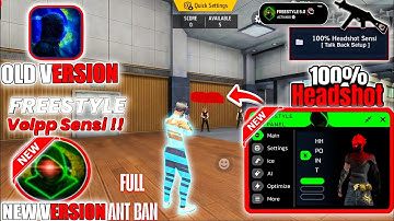 FREE FIRE NEW💣VERSION 5.0⚙️Volpp SENSI🎯FREESTYLE PAINEL  SETTING☠️NO RECOIL 👹SENSI | HOW TO USE PAID