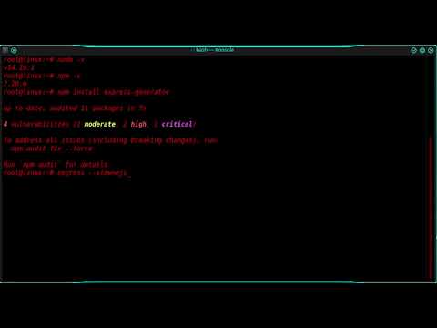 Create express Js app using express generator | Using EJS template