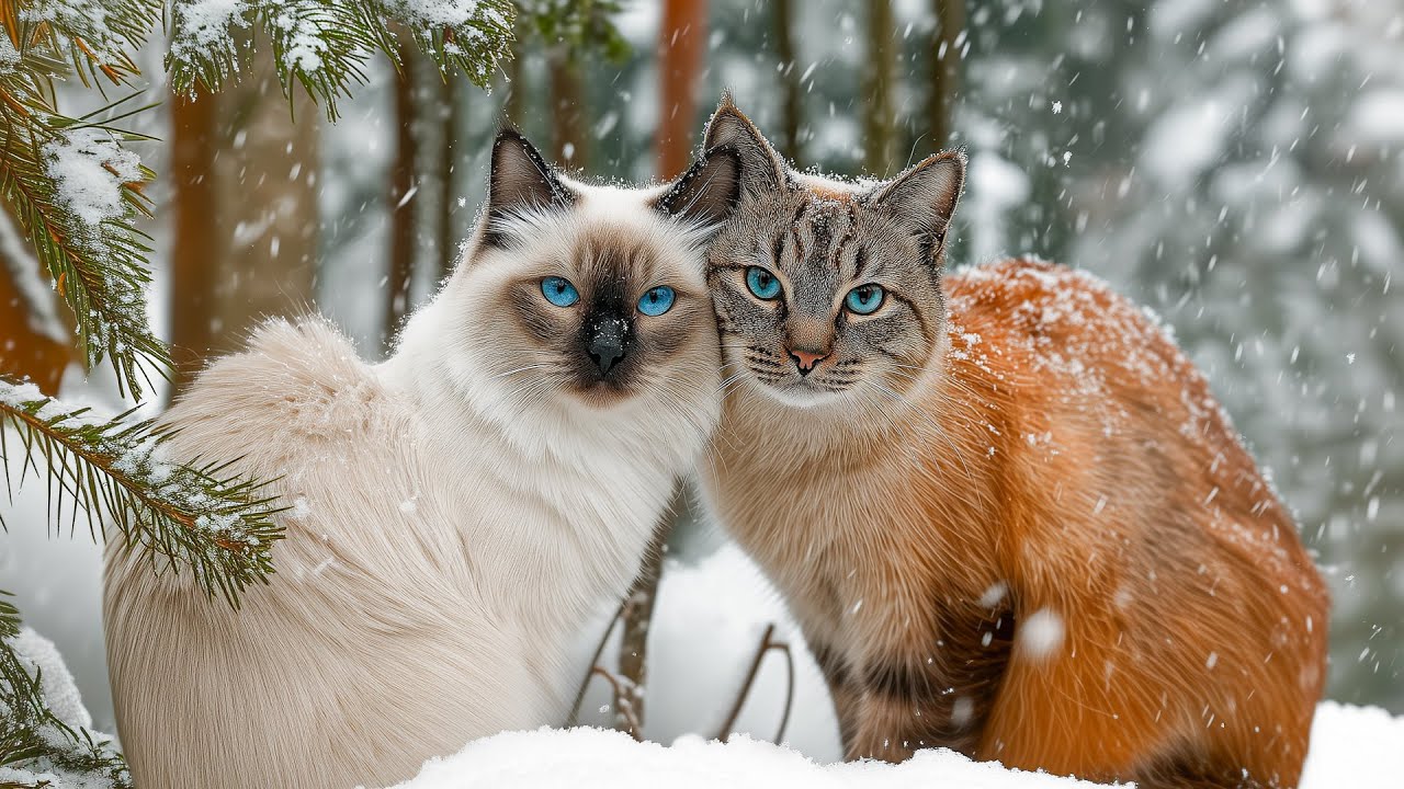 ❄️ Relaxing Winter Forest and Wild Animals with Piano Music for Deep Sleep and Emotional Healing