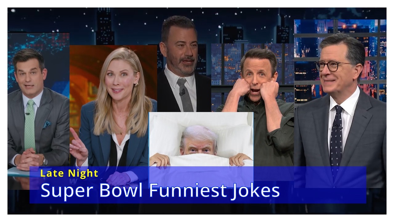 Late Night ROASTS Trump Super Bowl & Bad Bunny MELTDOWN 🤣  Skips NFL For Fear of Getting Booed AGAIN