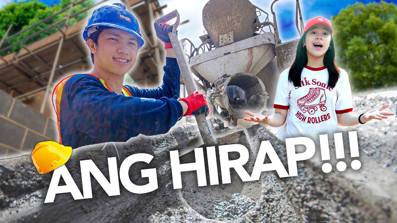 CONSTRUCTION Worker For A Day! | Ranz and Niana