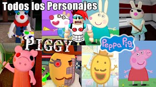 Personajes de PEPPA PIG vs Personajes de PIGGY | Todos los Skins de Piggy | Juegos Roblox en Español