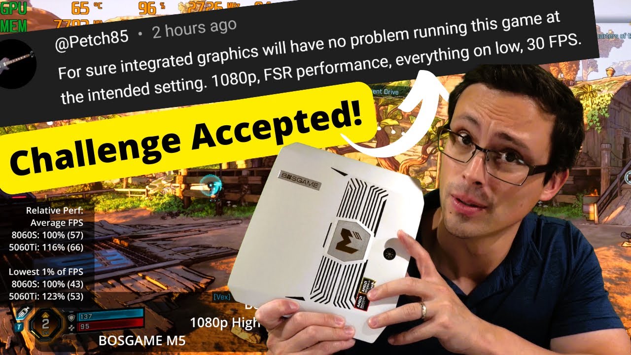 Best iGPU vs Worst Optimized Game!!! (BOSGAME M5 w/Ryzen AI Max+ 395 vs Borderlands 4)