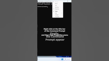 How to Set the Size of Width and Height of Command Prompt in Microsoft Windows #shorts #techtips