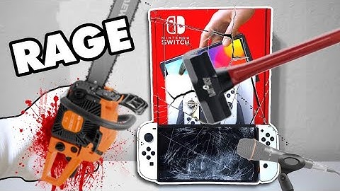 HOW NOT TO UNBOX THE NINTENDO SWITCH OLED BUT IT