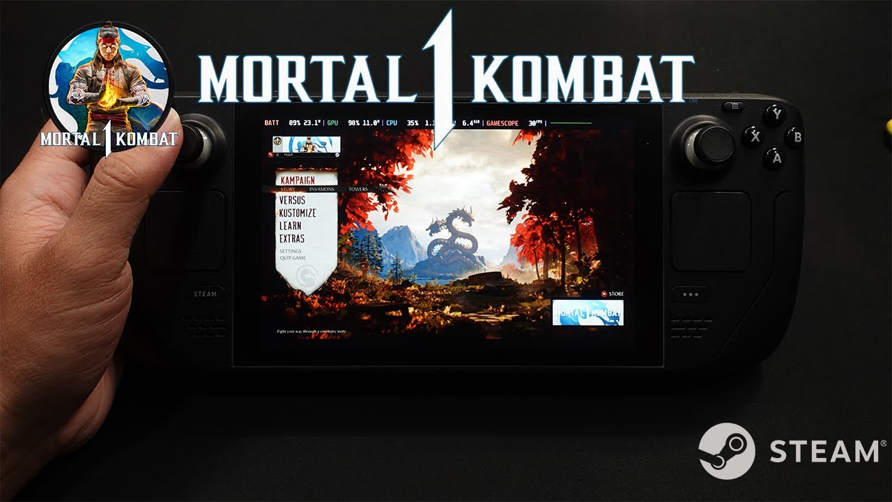 Steam Deck vs Nintendo Switch - Mortal Kombat 1 