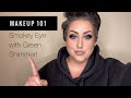 MAKEUP TUTORIAL - Smokey Eye &amp; Green Shimmer - Gorgeous!