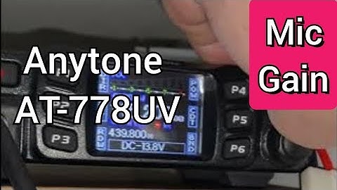 #anytone AT-778UV Mic Gain #hamradio