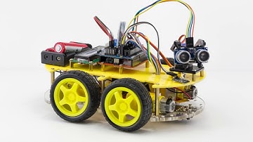 ARDUINO 4 WHEEL DRIVE WITH ULTRASONIC & LINE TRACER BLUETOOTH ROBOT KIT