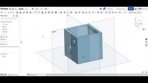 OnShape tutorial - Creating a shell