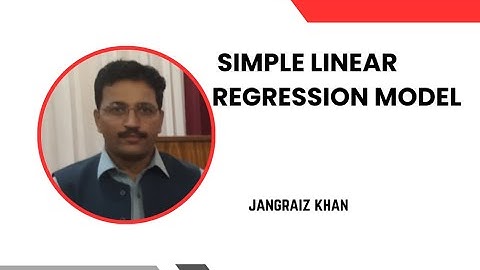 Simple Linear Regression Model | Simple linear Regression Analysis| Regression Analysis