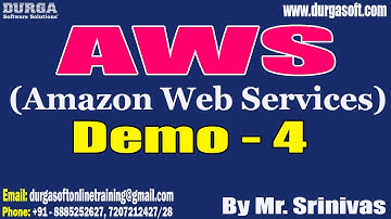AWS (Amazon Web Services) tutorials || Demo - 4 || by Mr. Srinivas On 03-11-2022 @10AM IST