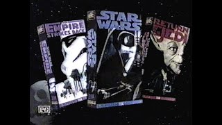 1995 Star Wars Trilogy Vhs Tapes Thx Television Commercials