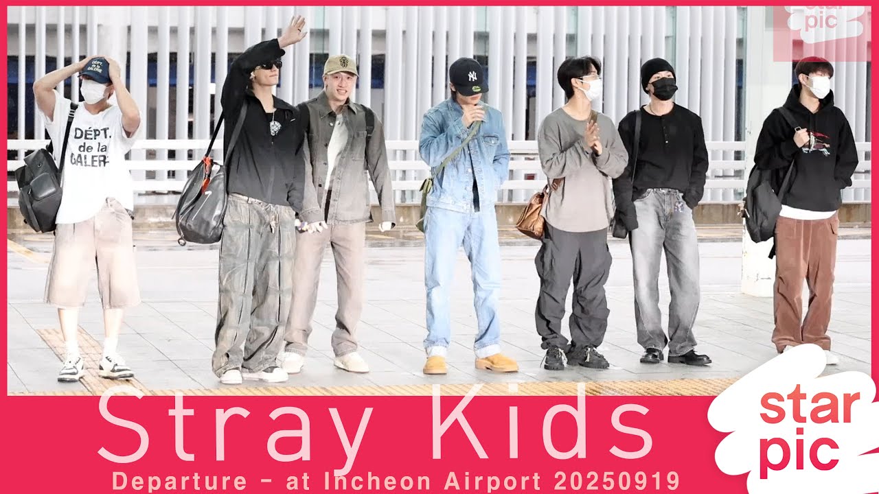 스트레이키즈 '힙힙! 세리머니~!' [STARPIC] / Stray Kids Departure - at Incheon Airport 20250919
