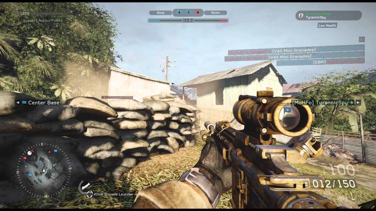 Medal Of Honor Warfighter Multiplayer Gameplay Sector Control Hk416 Youtube