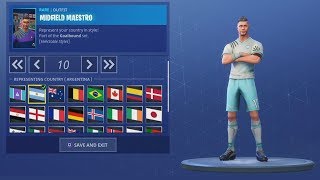 FORTNITE BATTLE ROYALE SEASON 4: NEW SKIN: MIDFIELD MAESTRO