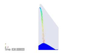 Liggghts - DEM simulation of silo filling
