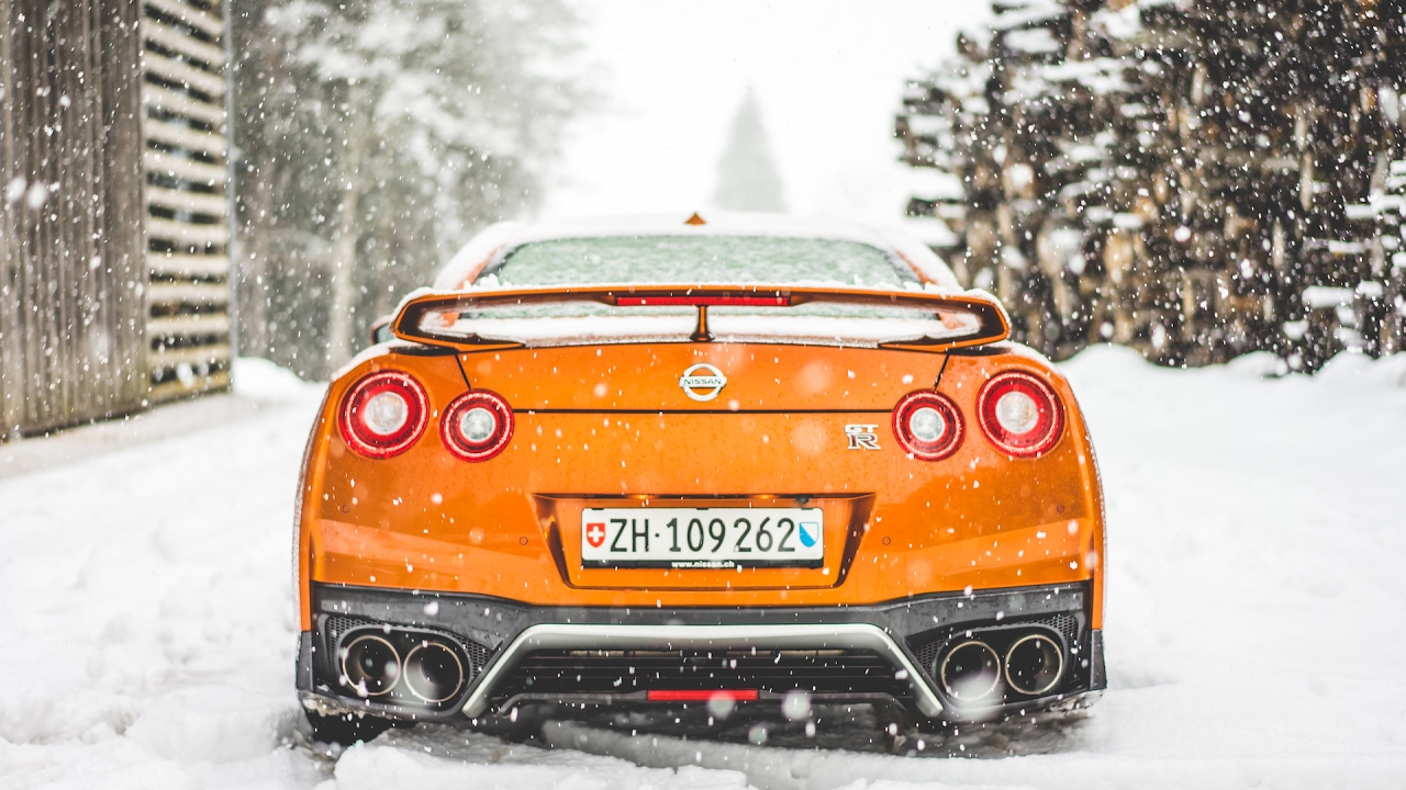 A Snowy 2017 Nissan GTR