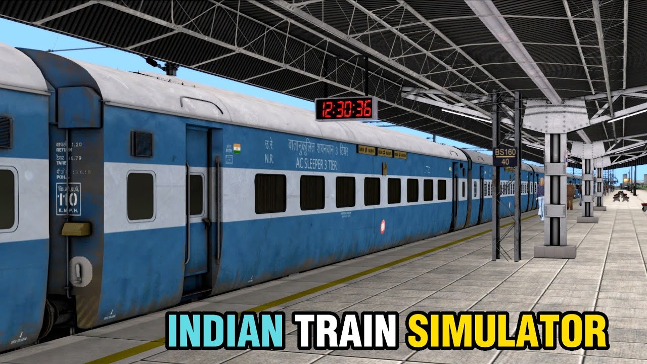PASSENGER TRAIN JOURNEY IN INDIAN TRAIN SIMULATOR RAILWORKS NEW