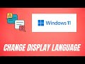 How to change display language on windows 11