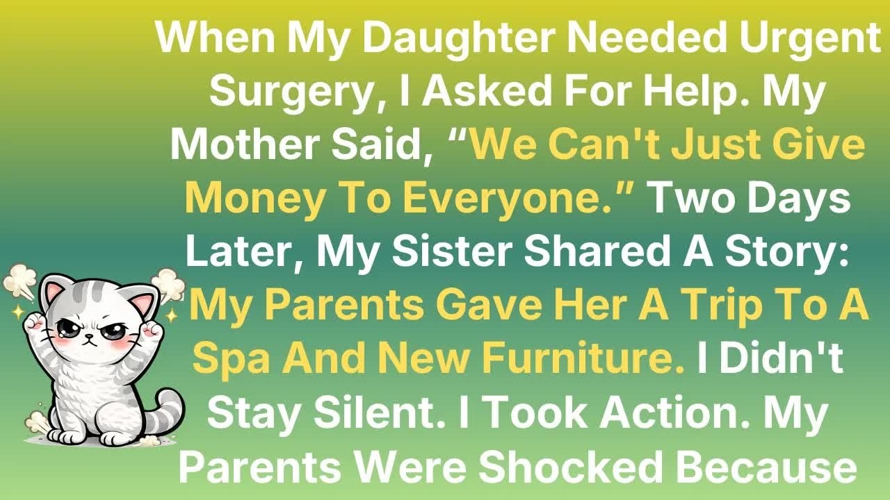 When My Daughter Needed Urgent Surgery, I Asked For Help  My Mother Said, “We Can't Just Give Mo