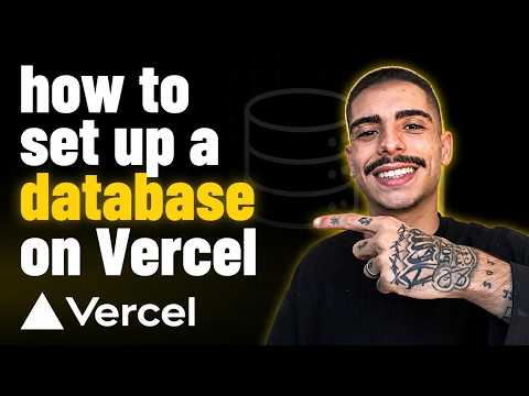 How to Set Up a Database on Vercel (Storage Tab)
