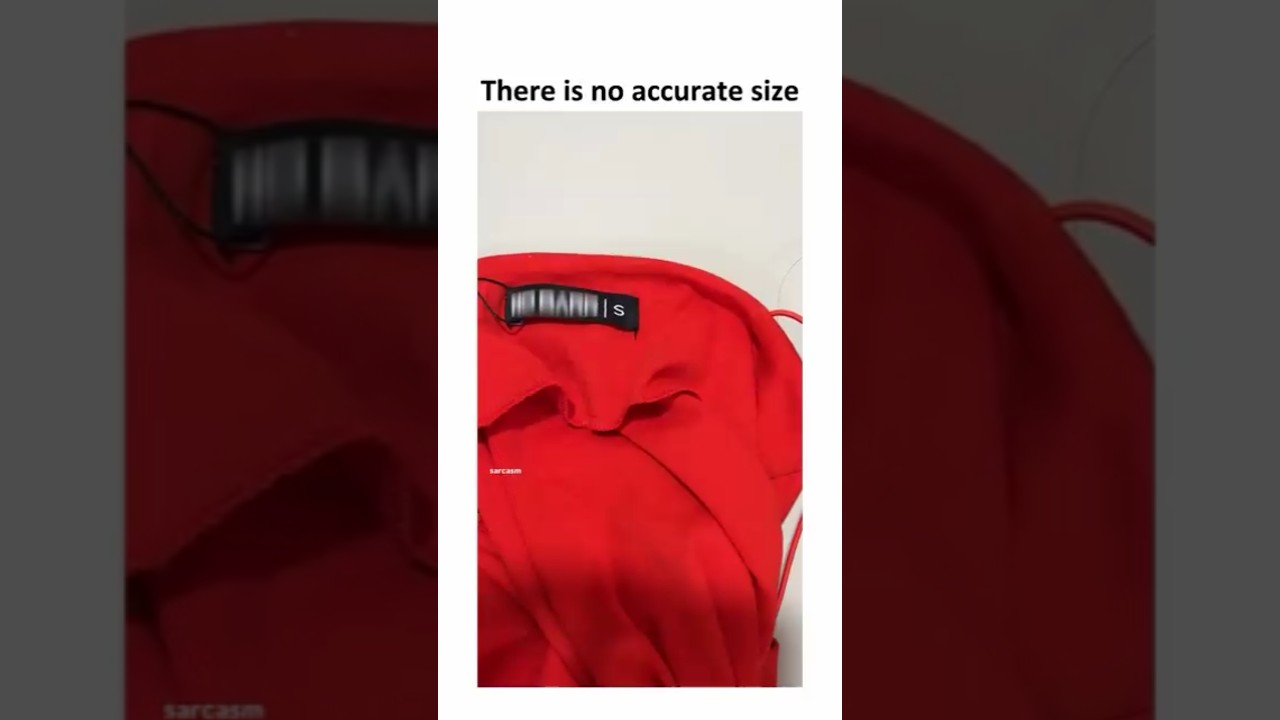 This is why I always buy the wrong size 🥲 