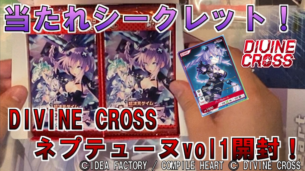 Will I get the secret item?! DIVINE CROSS Neptunia vol. 1 unboxing