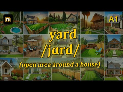 n Yard meaning open area around a house with 5 examples