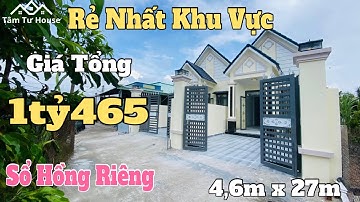 Chủ bán nhà sổ hồng riêng 4,6m x 27m giá tổng 1tỷ465 rẻ nhất khu vực đường đinh đức thiện