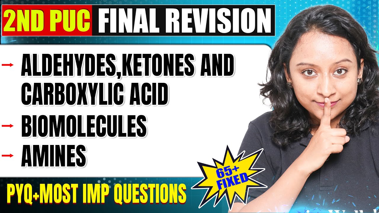 Biomolecules & Other Chapters | Chemistry | 2nd PUC | Most Imp Questions & PYQ's 🔥