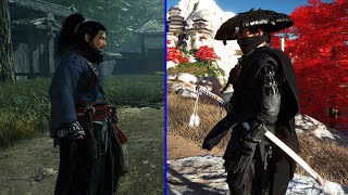 Rise of the Ronin vs Ghost of Tsushima - Combat Stealth & Visuals Comparison