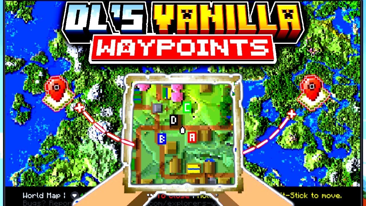 VANILLA WAYPOINTS ADDON para MINECRAFT BEDROCK 1.21 | Best Addon For ...