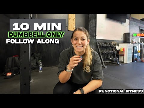 10 Minute DUMBBELL Only - Muscle Building Cardio Workout