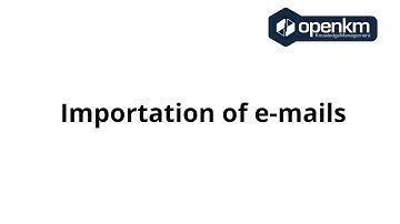 OpenKM - Importation of e-mails - New User Interface