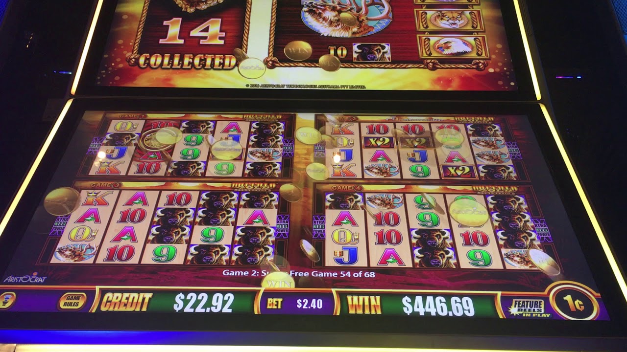 Wonder 4 buffalo gold slot machine
