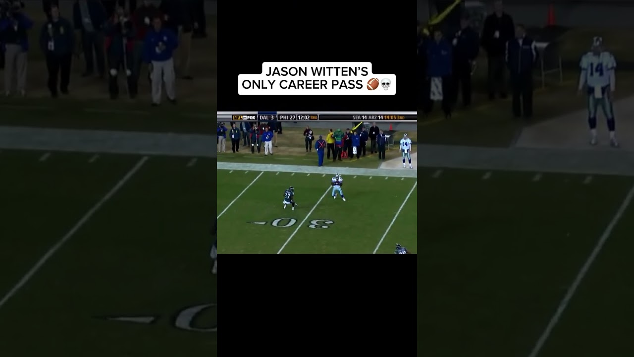 Jason Witten’s ONLY CAREER PASS 🏈💀 