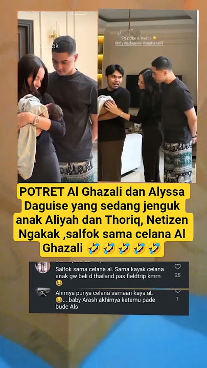 POTRET Al Ghazali dan Alyssa Daguise jenguk anak Aliyah dan Thoriq, Netizen Ngakak#shorts #trending