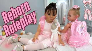Ballet Prep with my Reborn Daughters 🩰 Plus, Unwrapping Adelia’s Ballet Gift from Madam Louise 