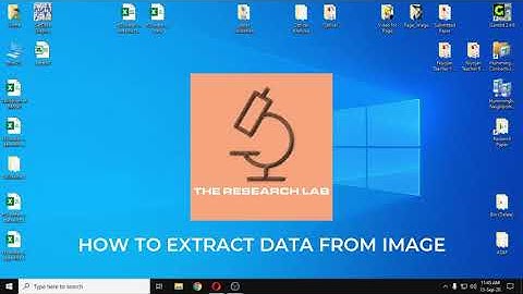 How to extract Data from Image | Data from Image to Excel | The Research Lab
