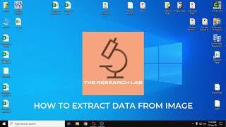 How to extract Data from Image | Data from Image to Excel | The Research Lab