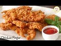 Best Crispy Chicken Fingers/Tenders/Strips/ fillets Recipe for Kids Tiffin Box | KFC chicken fry