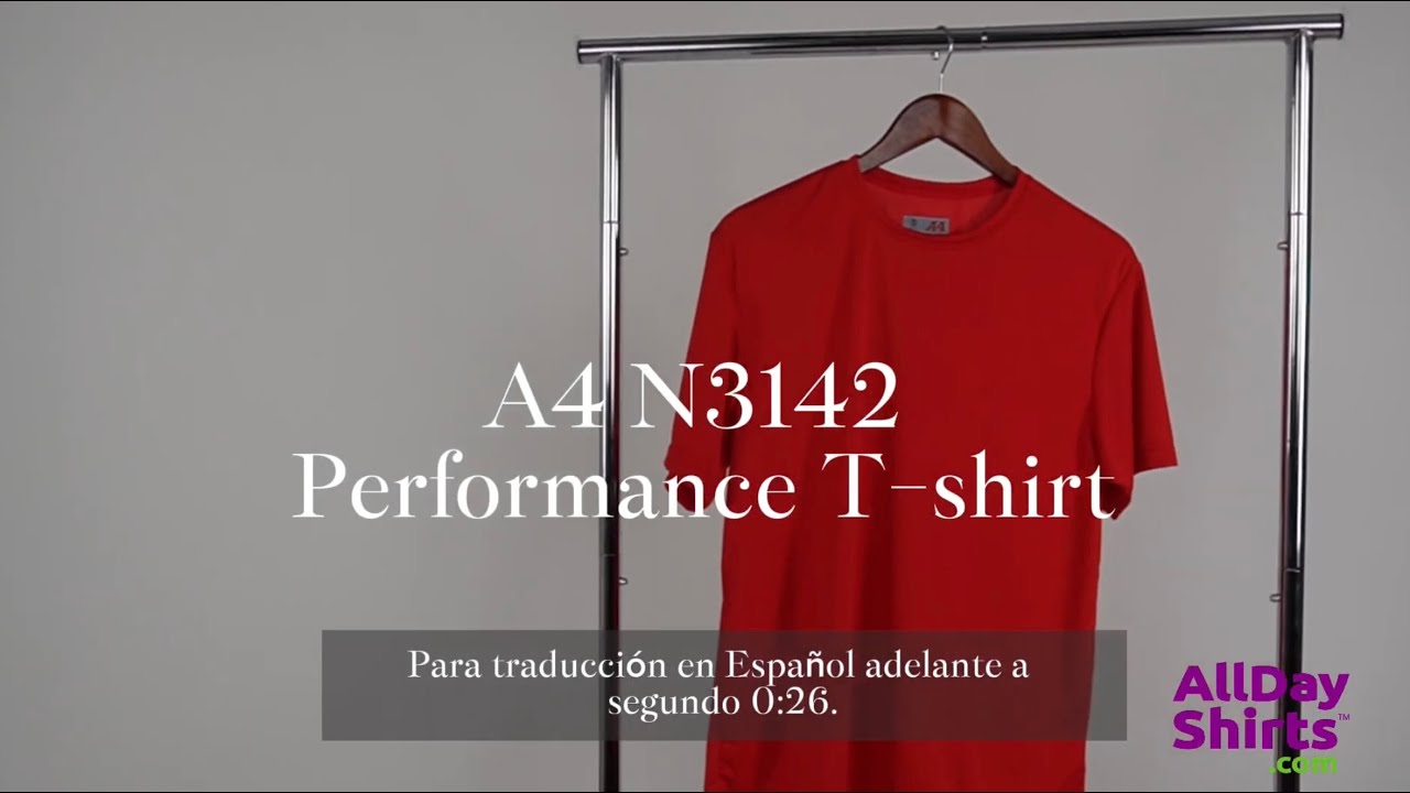 A4 N3142 Men's Cooling Performance T-Shirt | Wholesale | AllDayShirts