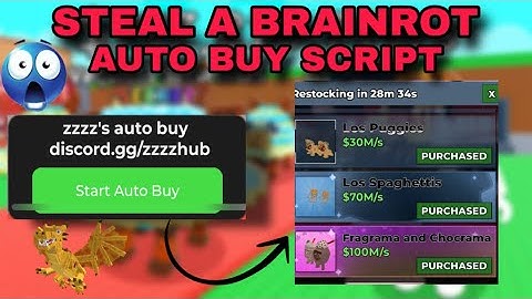 [🔥 NEW UPDATE 🔥] STEAL A BRAINROT AUTO BUY BRAINROT DEALER SCRIPT | FREE! | NO KEY 🔑 