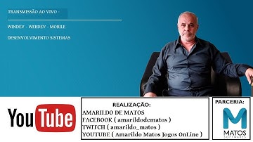 24 07 2017 - 15:30 Desenvolvendo Windev - Erp -  Amarildo Matos