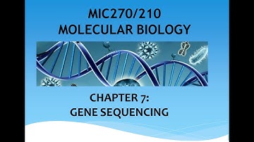 Chapter 7  DNA Sequencing Part 2